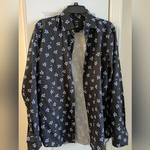 Hugo Boss X Justin Teodoro Star Print Dress Shirt - *RARE* - NWOT